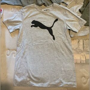 Kids Puma Tee Size 7/8 in Gray NWT AUTHENTIC